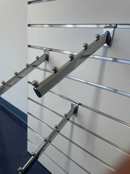 Slatwall - 5-Ball Sloping Arm 300mm