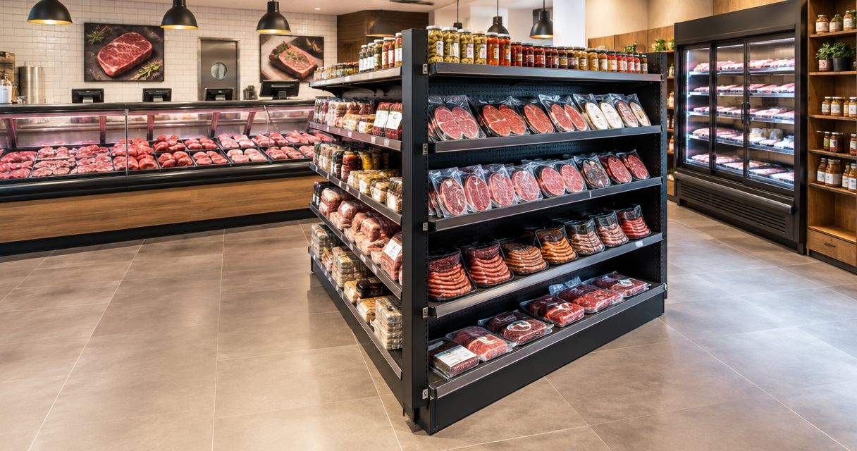Gondola shelving for butcher shops and delis: complete 2026 guide