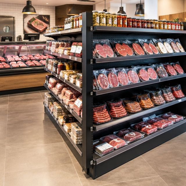 Gondola shelving for butcher shops and delis: complete 2026 guide