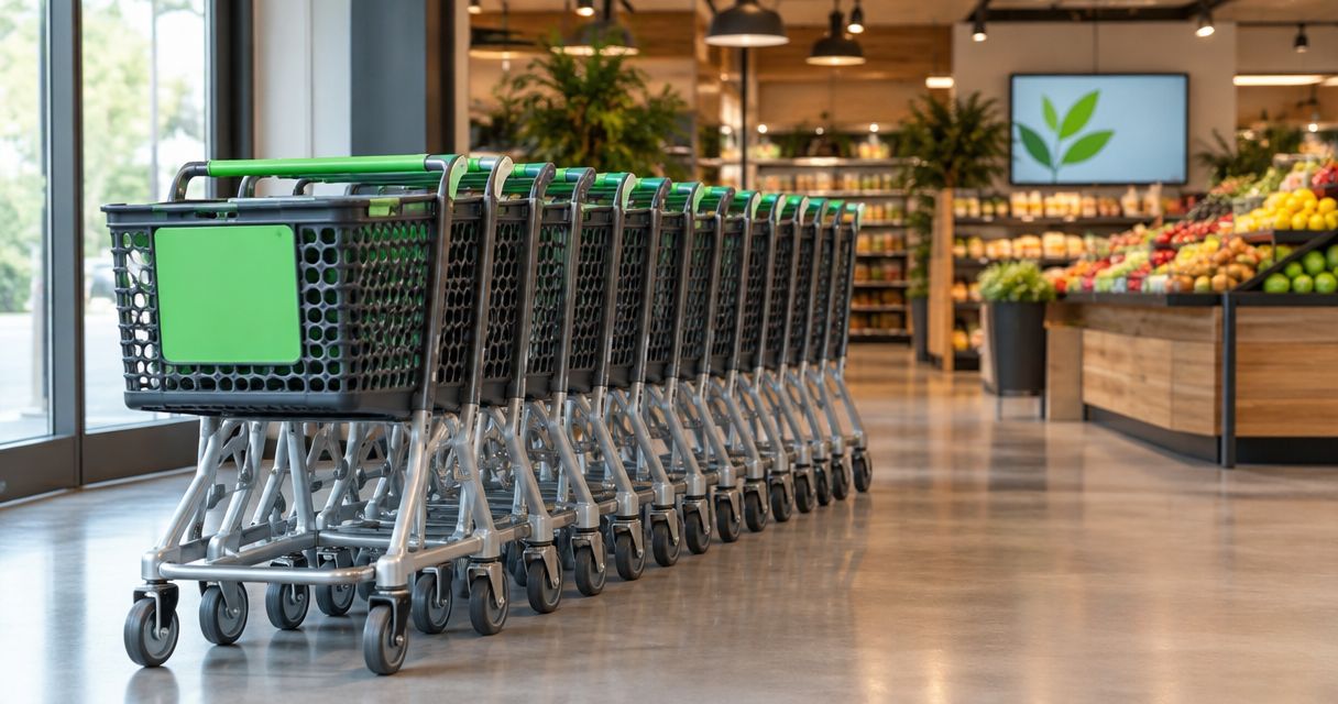 Can shopping trolleys be custom branded for a store?