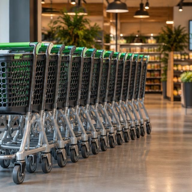 Can shopping trolleys be custom branded for a store?