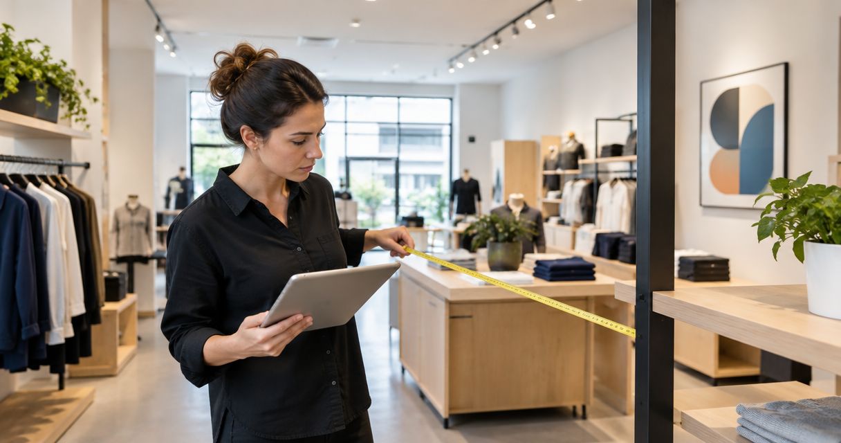 How to measure a store for shop fitting layout