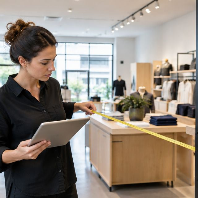 How to measure a store for shop fitting layout