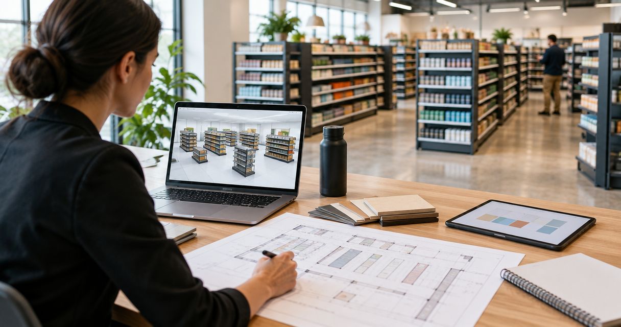 Gondola shelving to full store layout: 2026 workflow