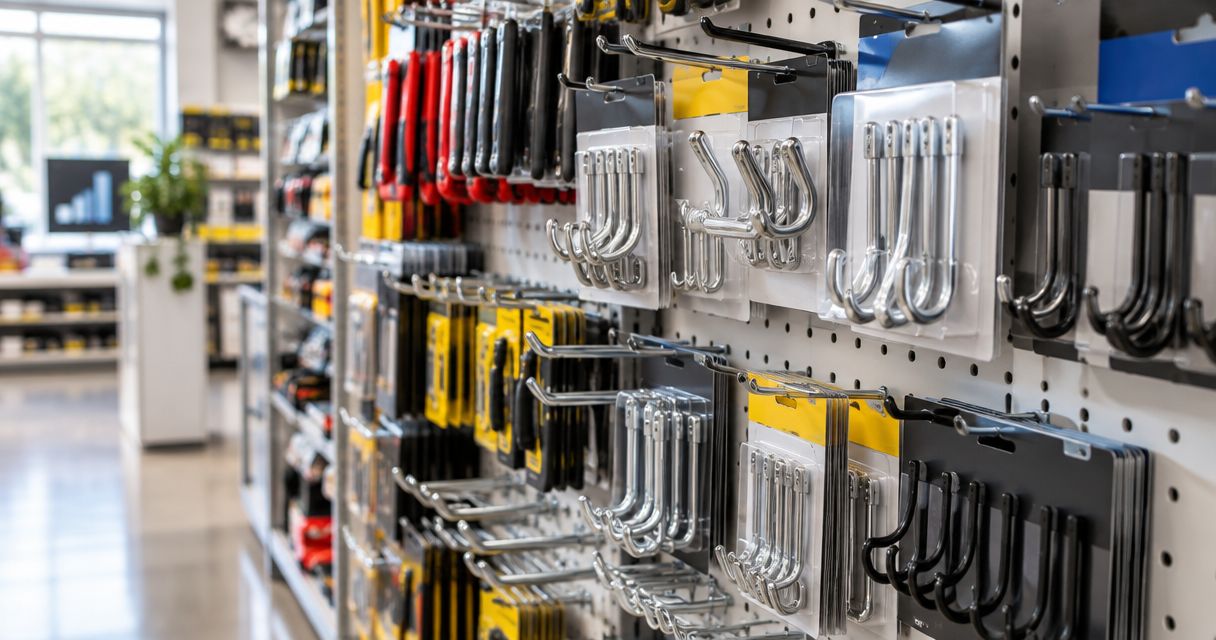 Best display hooks for hardware stores 2026