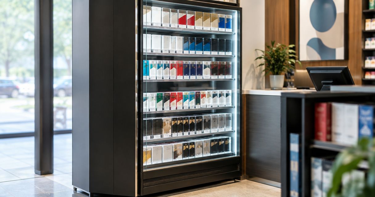 Best cigarette display cabinets for retail compliance 2026