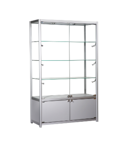 Glass Display Cabinet with LED Light (ELB)