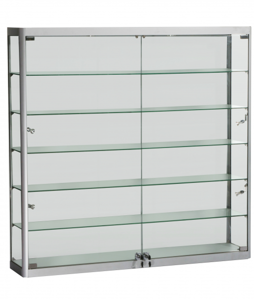Glass Display Wall Mounted Unit with LED Light