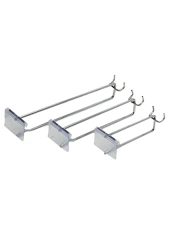 Flat Metal Panel Flipper Peg Hooks (Pack of 100)