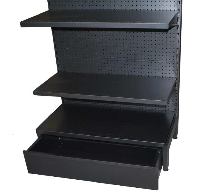 Storage Drawer 900x450x200mm Hammertone (Black)